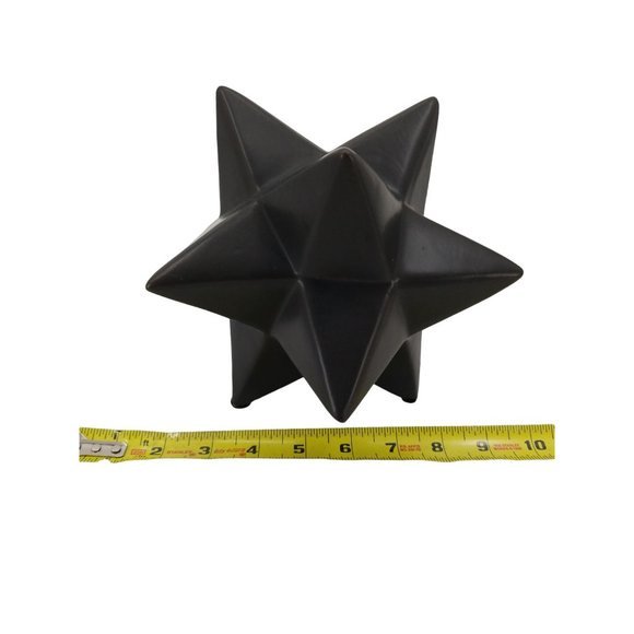 Geometric Shape Merkaba Star Sculpture Ceramic Figurine Tabletop Home Office - Picture 7 of 7